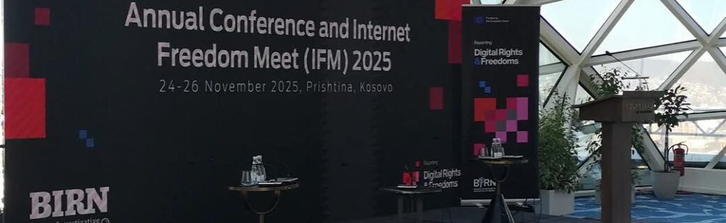 Na konferenci Internet Freedom Meet 2025 o preiskovanju praks videonadzora